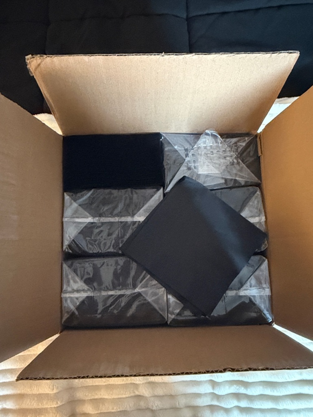 2-ply black cocktail napkins